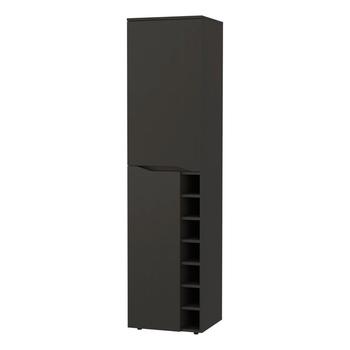 商品FM Furniture | Maya Tall Bar Cabinet, Seven Wine Cubbies, Extendable Shelf, Double Door Cabinet,商家Verishop,价格¥1682图片