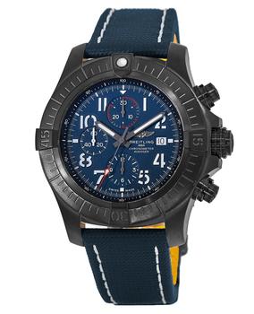 时尚PRIVATE WHITE V.C.男装, BREITLING | Breitling Super Avenger Chronograph 48 Night Mission Blue Dial Blue Leather Strap Men's Watch V13375101C1X1商品图片 7.2折