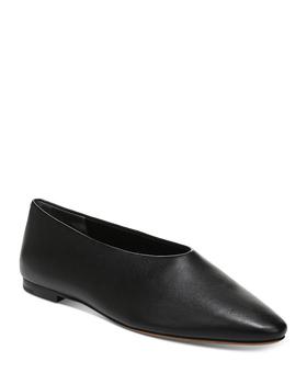 加拿大vince鞋, Vince | Women's Behati Almond Toe Slip On Flats商品图片 
