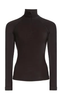 推荐Balenciaga - Half-Zip Thermal Jersey Top - Black - XS - Moda Operandi商品