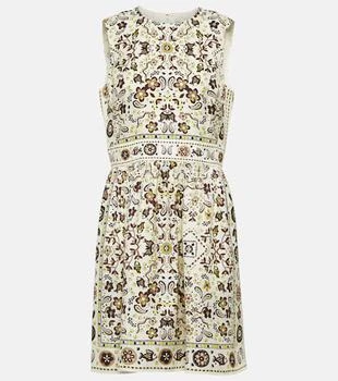 Tory Burch | 印花真丝迷你连衣裙 6.9折, 满$328享8折, 独家减免邮费, 满折