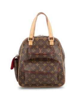 [二手商品] Louis Vuitton | Monogram Coated Canvas Double Top Handle Bag商品图片,