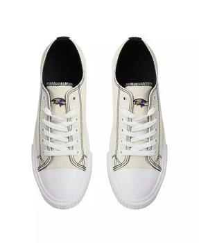 FOCO | Women's Cream Baltimore Ravens Low Top Canvas Shoes,商家Macy's,价格¥449