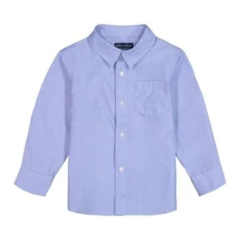 Andy & Evan | Kids Button - Down Shirt In Blue Chambray,商家Premium Outlets,价格¥281