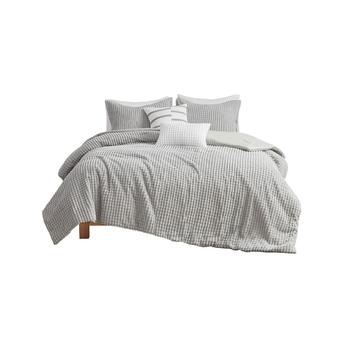 商品Hayden 5 Piece Plush Clip Jacquard Comforter Set图片