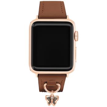 Coach | Brown Leather Apple Watch Band 38/41mm商品图片,7.5折