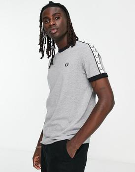 Fred Perry | Fred Perry ringer t-shirt in steel marl商品图片,