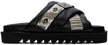 推荐SSENSE Exclusive Black Criss-Crossing Sandals商品