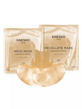 商品Knesko | Nanogold Repair Collagen Neck and Décolleté Masks,商家Saks Fifth Avenue,价格¥355图片