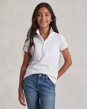 商品Ralph Lauren | 大童Girls' Mesh Polo Knit Top - Big Kid,商家Bloomingdale's,价格¥355图片