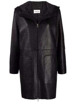 推荐PAROSH leather hooded coat商品