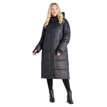 推荐Steve Madden Women's Long Quilted Winter Maxi Puffer Coat商品