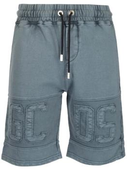 GCDS | GCDS Overdyed Logo Band Shorts商品图片,5.7折