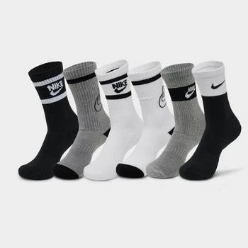 NIKE | Kids' Nike Everyday Cushioned Crew Socks (6-Pack),商家Finish Line,价格¥135