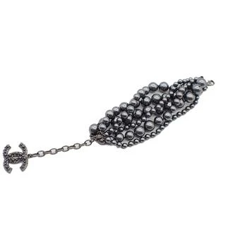 [二手商品] Chanel | Cc Charm Bracelet Faux Pearls And Metal _Plated Bracelet Jewelry (Pre-Owned),商家Premium Outlets,价格¥8064