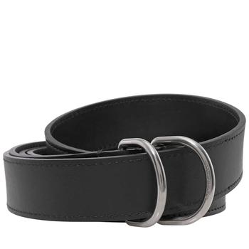 Burberry | Burberry Black Leather Double D-ring Belt, Brand Size 95CM商品图片,7折