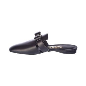 菲拉格慕女鞋, Salvatore Ferragamo | Salvatore Ferragamo 菲拉格慕 女士黑色牛皮拖鞋 01-P963-715346商品图片 独家减免邮费