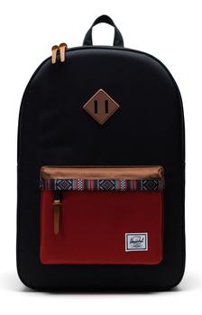 Herschel Supply | Heritage Backpack - Black/Saddle/Ketchup商品图片,5.5折×额外7折, 满$1享7.5折, 满折, 额外七折