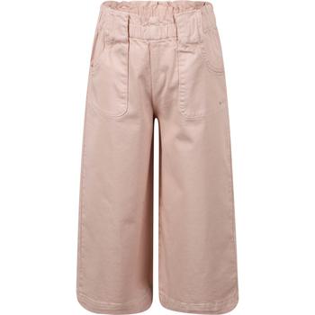 推荐Bell bottomed logo trousers in pink商品