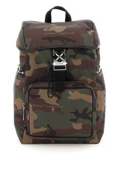 推荐Off-white nylon backpack with arrow buckle商品