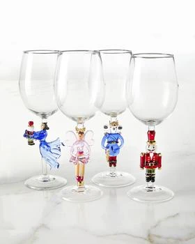 Neiman Marcus | Christmas Nutcracker Suite Wine Glasses - Set of 4,商家Neiman Marcus,价格¥1339