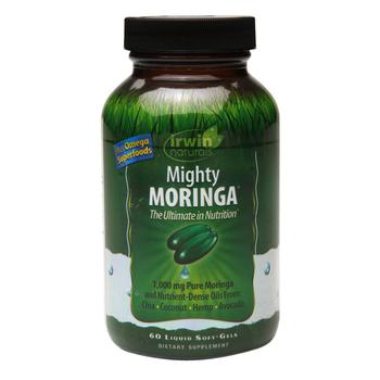 Irwin Naturals, Irwin Naturals | Mighty Moringa, Liquid Soft-Gels商品图片 独家减免邮费