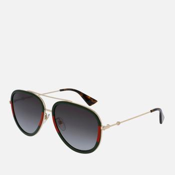 Gucci | Gucci Women's Metal Aviator Sunglasses商品图片,额外6.8折, 额外六八折