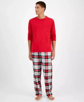 Holiday Lane | Men's Winterton Plaid Mix It Matching Family Pajamas Set, Created for Macy's,商家Macy's,价格¥183