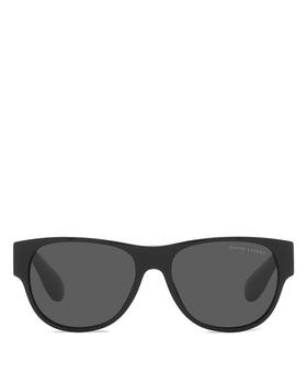 推荐Men's Shiny Square Sunglasses, 56mm商品