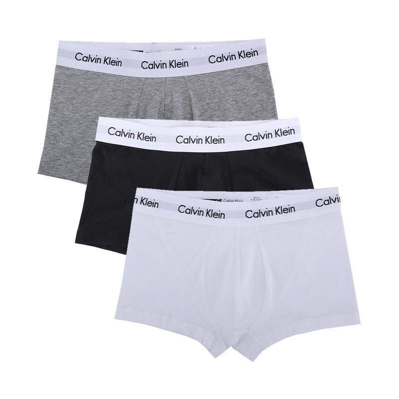 商品Calvin Klein | Calvin Klein 男士内裤 三条装 灰色+白色+黑色U2664G-998-L,商家Xunan,价格¥316图片