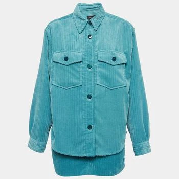Isabel Marant | Isabel Marant Teal Blue Corduroy Madiana Jacket and Melva Skirt Set S/M,商家The Luxury Closet,价格¥4028