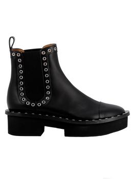 ROBERT CLERGERIE, ROBERT CLERGERIE | Robert Clergerie Women's  Black Leather Ankle Boots商品图片 8.2折