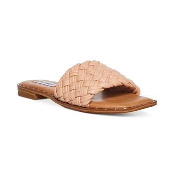 Steve Madden | Women's Santina Woven Slide Sandals商品图片,6折