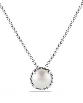 商品David Yurman | Châtelaine® Pendant Necklace with Cultured Freshwater Pearl,商家Bloomingdale's,价格¥2976图片
