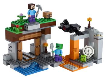 商品LEGO | LEGO Minecraft The Abandoned Mine 21166 Zombie Cave Battle Playset with Minecraft Action Figures and a Toy Spider, New 2021 (248 Pieces),商家Zappos,价格¥144图片