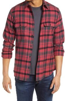 Nordstrom, Nordstrom | Flannel Button-Up Shirt商品图片 2折