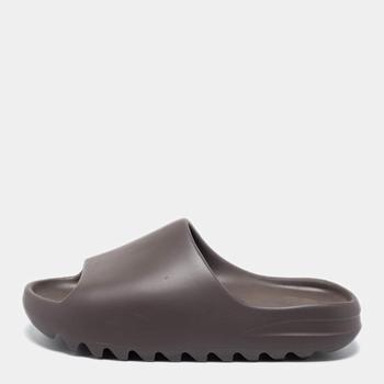 yeezy拖鞋, [二手商品] YEEZY | Yeezy x Adidas Brown Rubber Onyx Slides Size 43商品图片 8.1折