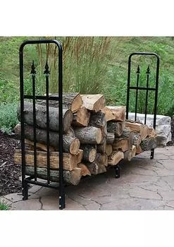 Sunnydaze Decor | 6 ft Decorative Steel Firewood Log Rack - Black,商家Belk,价格¥556
