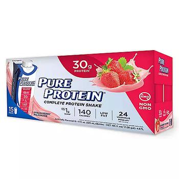 推荐Pure Protein Strawberry Protein Milkshake (11 fl. oz.,15 ct.)商品