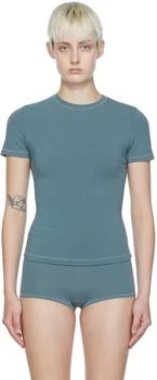 SKIMS | Blue Cotton Jersey T-Shirt 