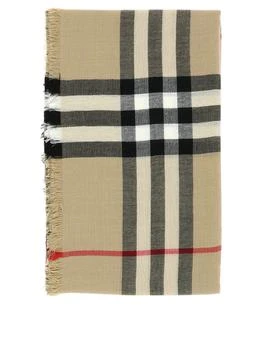 Burberry | Check Wool Scarf Scarves Beige,商家Wanan Luxury,价格¥1918