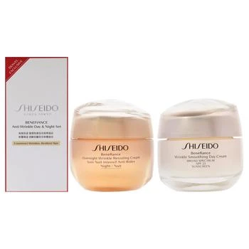Shiseido | Anti-Wrinkle Day and Night Set by Shiseido for Unisex - 2 Pc 1.8oz Wrinkle Smoothing Day Cream SPF 23, 1.7oz Overnight Wrinkle Resisting Cream 8折