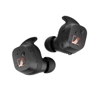 Sennheiser | Sport True Wireless Earbuds - Bluetooth in-Ear Headphones, Music and Calls with Adaptable Acoustics, Noise Isolation, Touch Controls, IP54 27-Hour Battery, Black商品图片,7.6折, 独家减免邮费