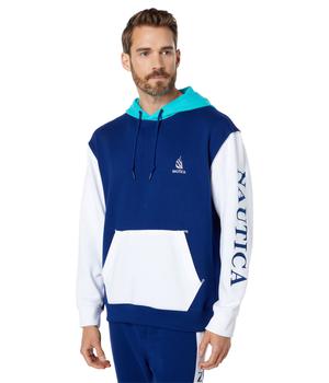 Nautica | Sustainably Crafted Reissue Color-Block Logo Hoodie商品图片,4.7折