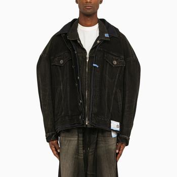 商品Maison MIHARA YASUHIRO | Black multi-layer denim jacket,商家The Double F,价格¥8115图片