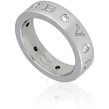 BVLGARI | Bvlgari Bvlgari 18K White Gold Diamond-Set Band Ring, Brand Size  56,商家Jomashop,价格¥18983