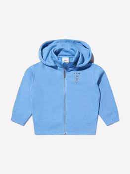 推荐Burberry Blue Boys Studded Logo Zip Up Top商品