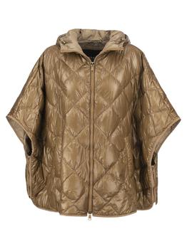 max mara weekend好用吗, Weekend Max Mara | Weekend Max Mara Hooded Zip-Up Quilted Cape商品图片 