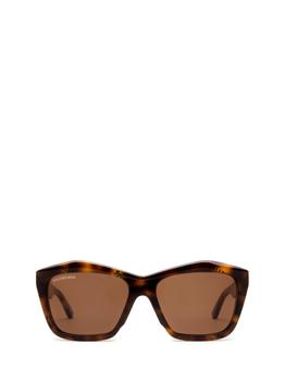 推荐Balenciaga Eyewear Logo Plaque Power Rectangular Frame Sunglasses商品
