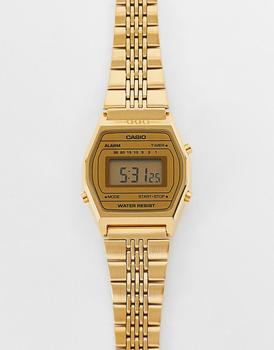 手表男卡西欧直邮, Casio | Casio Vintage unisex digital bracelet watch in gold LA690WEGA-9EF商品图片 8.5折×额外8折, 额外八折
